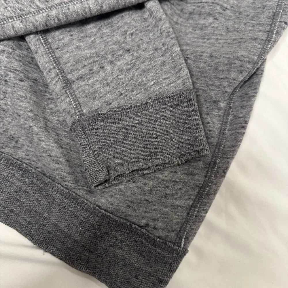 Abercrombie & Fitch VTG Muscle Hoodie Men’s Large Gray Y2K Mallcore Collegiate - Picture 14 of 16